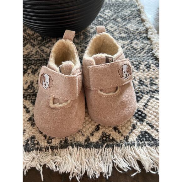 Muk Luks infant shoes pink with dogs size 3 - Picture 2 of 3